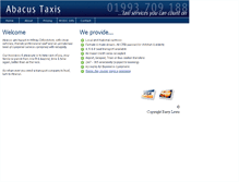 Tablet Screenshot of abacustaxis.org.uk